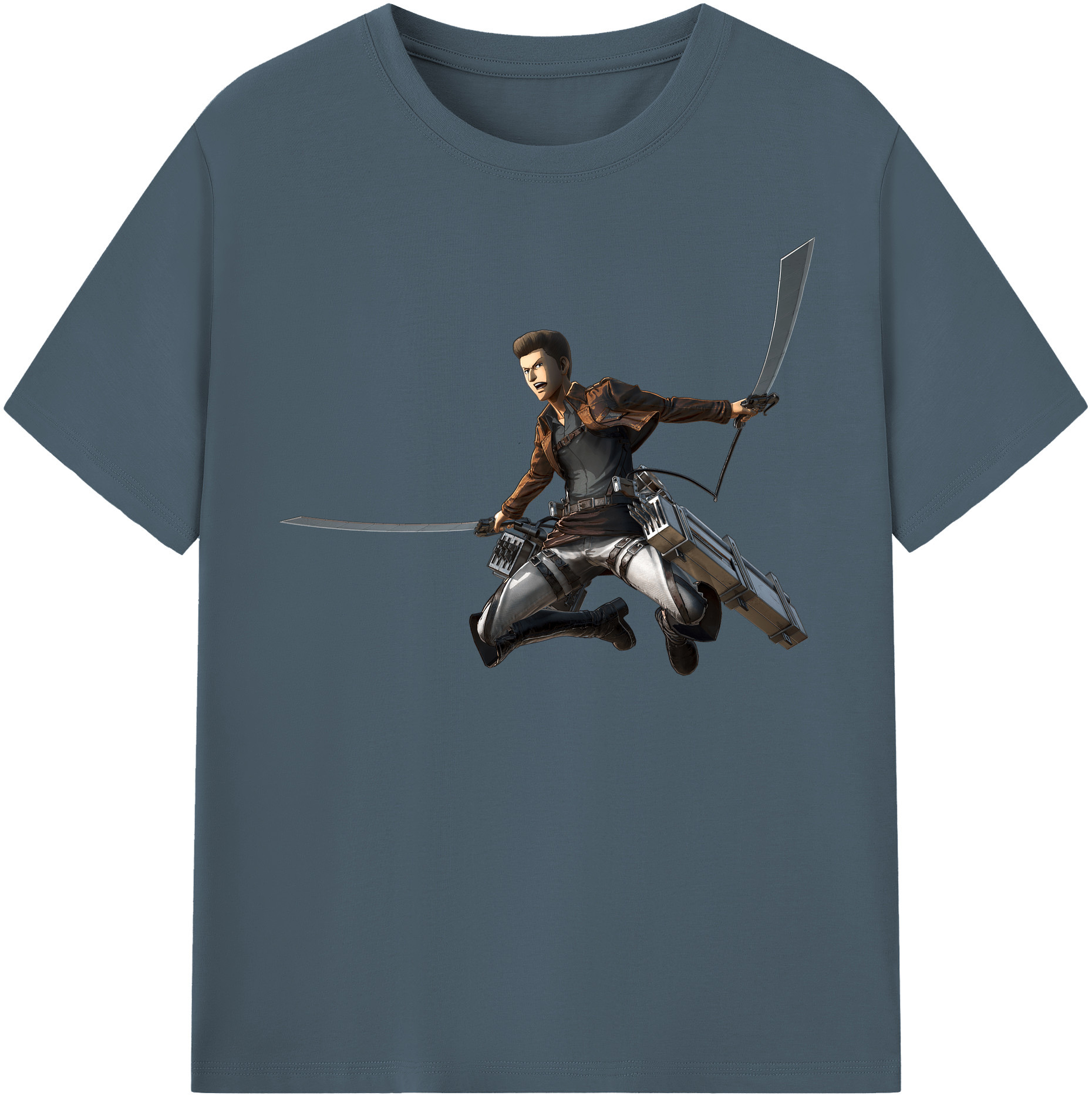 （画像用） 進撃の巨人 Attack on Titan 綿100％半袖Tシャツ（フロントプリント）